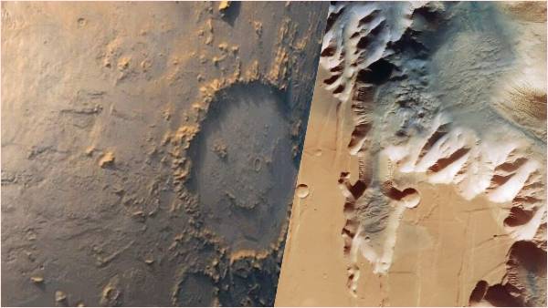 मंगल के पहाड़ों से धरती की तुलना