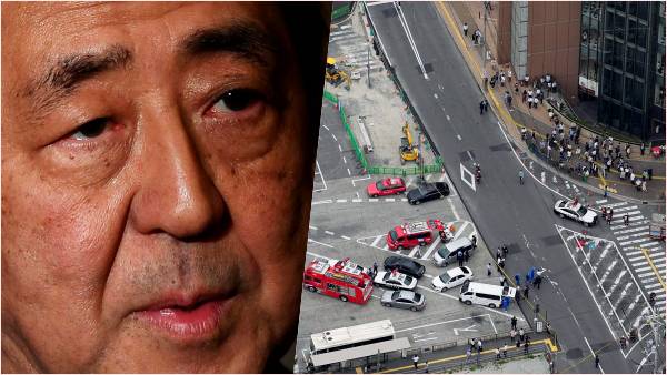 शिंजो आबे को गोली मारी