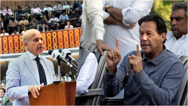 शहबाज शरीफ सरकार पर लगा रहे आरोप शहबाज शरीफ सरकार पर लगा रहे आरोप