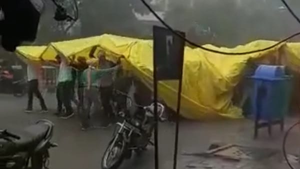 इंदौर का बताया जा रहा वायरल वीडियो 