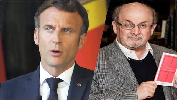 फ्रांस का कंट्टरपंथियों को चेतावनी, हम रुश्दी के साथ हैं