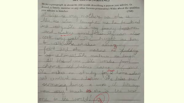 बच्चे का लिखा सीधे दिल में उतर रहा