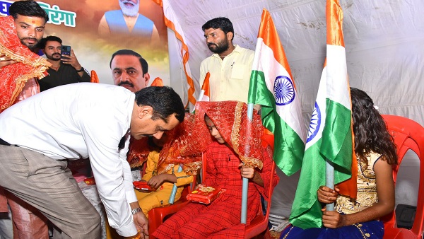 खुरई के मालथौन में आजादी का अमृत महोत्सव कार्यक्रम आयोजित