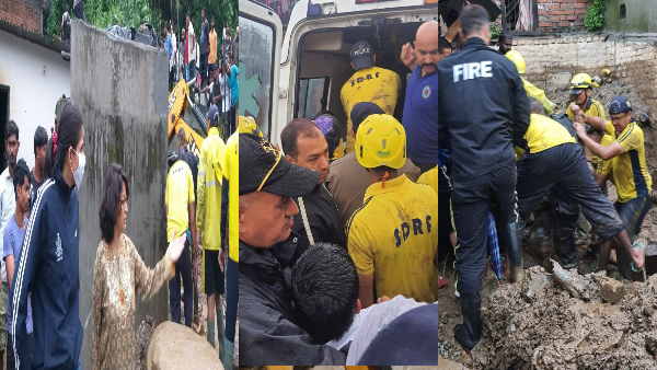 एसडीआरएफ की टीम ने राहत, बचाव कार्य किया