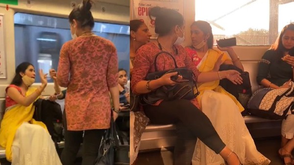 सीट को बैग रखकर घेरा सीट को बैग रखकर घेरा