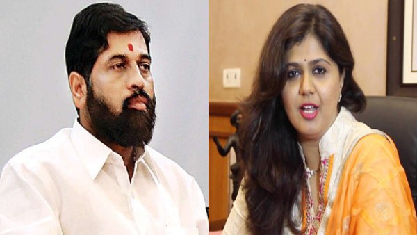 Eknath Shinde and Pankaja Munde Eknath Shinde and Pankaja Munde