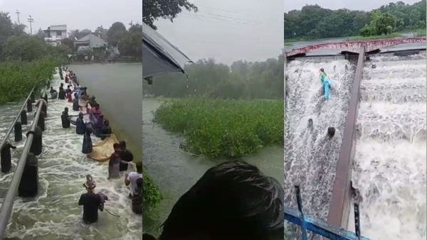 पुलिस ने पहुंचकर मछुआरो को खदेड़ा