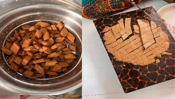 सीएम भूपेश के घर बन रही है ठेठरी खुरमी 