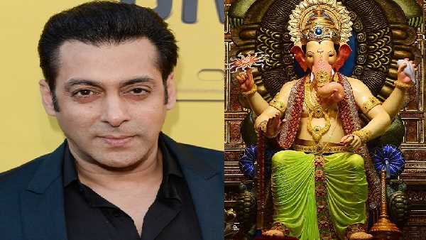 सलमान खान के घर आए गणपति सलमान खान के घर आए गणपति