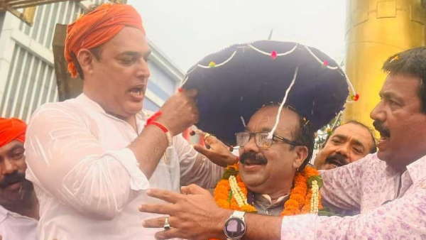 251 किलो का लड्डू किया गया भेंट 
