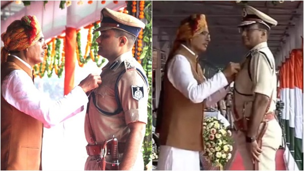 सागर एसपी, आईजी को मुख्यमंत्री ने राष्ट्रपति पदक प्रदान किए सागर एसपी, आईजी को मुख्यमंत्री ने राष्ट्रपति पदक प्रदान किए