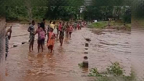 बस्तर में बाढ़ के हालात 