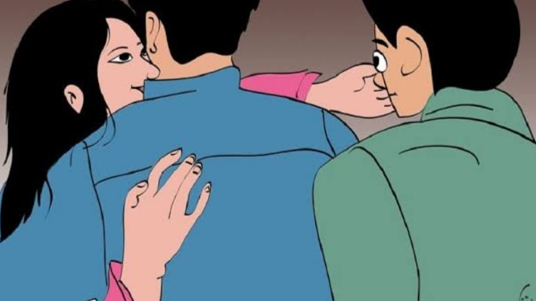 झाड़ी के पीछे मिले पत्नी और उसका आशिक