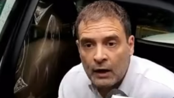 आक्रामक अंदाज में नजर आए राहुल गांधी 