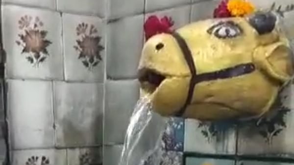 कुछ इस तरह हो रहा प्राकृतिक जलाभिषेक 