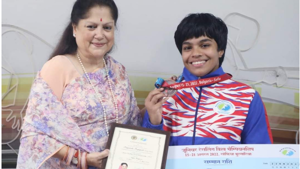 वर्ल्ड चैम्पियनशिप में पहली बार हासिल किया पदक वर्ल्ड चैम्पियनशिप में पहली बार हासिल किया पदक