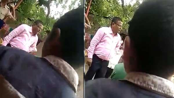 शनिवार की घटना के बाद वायरल हुआ तहसीलदार का वीडियो