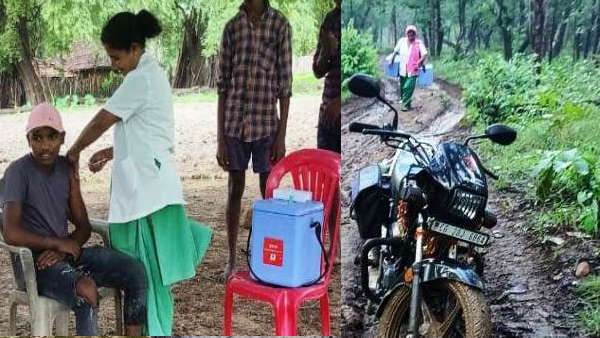 जंगलो के बीच तय किया 50 किलोमीटर का रास्ता जंगलो के बीच तय किया 50 किलोमीटर का रास्ता