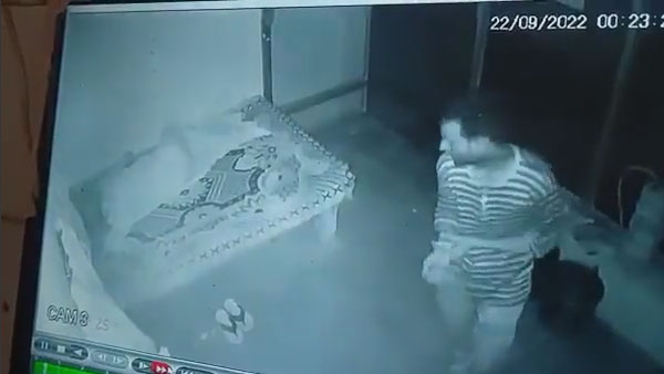 सुबह में सीसीटीवी फुटेज देखने पर खुला राज