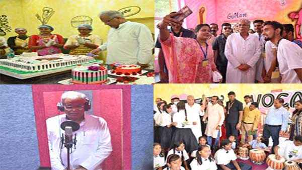 युवाओं के साथ अलग ही अंदाज में दिखे सीएम