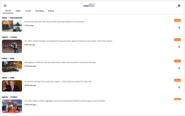 OneIndia Newss Android App Launched, Download Now For True and Good News