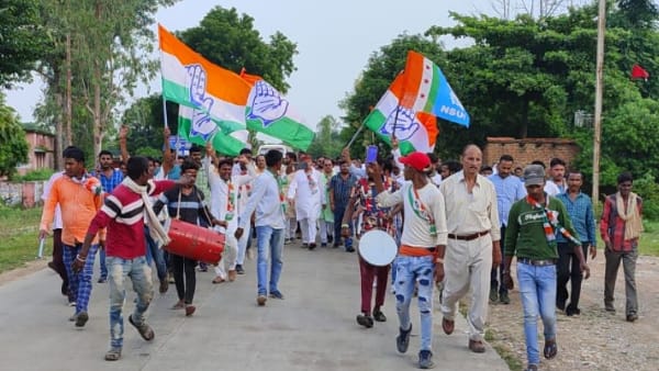 भारत जोड़ो यात्रा के लिए निकले