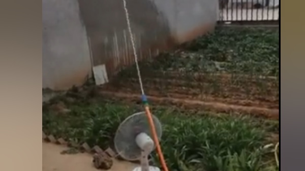 शख्‍स ने पंखे से किया ये 