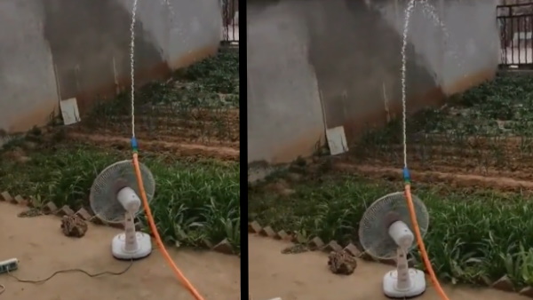 बिना मेहतन के खेत की हो रही सिंचाई 