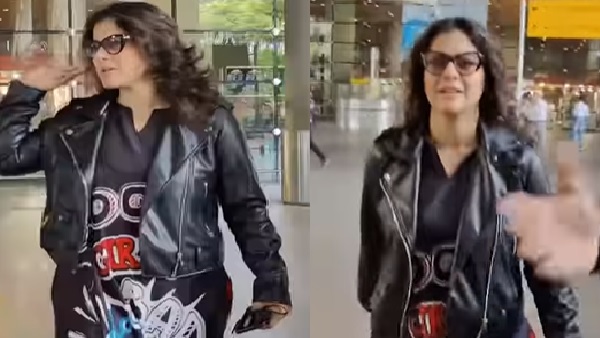 फोटोग्राफर्स को देख भागने लगीं काजोल