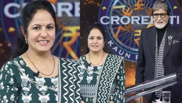 कविता अपने बेटे और पिता के साथ आई थीं KBC में कविता अपने बेटे और पिता के साथ आई थीं KBC में