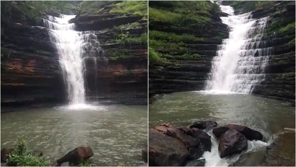 हाथी नाला जलप्रपात केवल बारिश में ही बनता है
