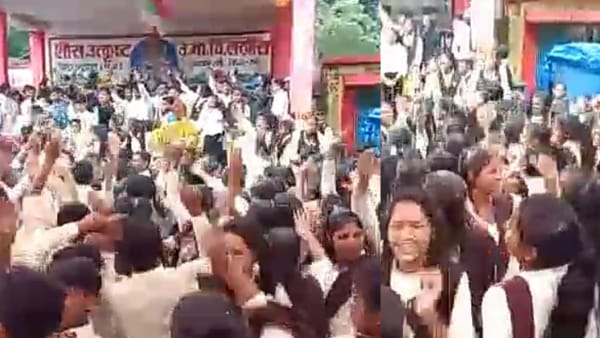 केक काटने के बाद अश्लील गाने पर डांस