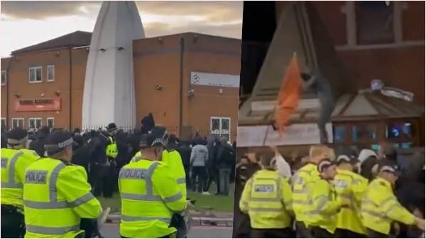 गिराया भगवा झंडा