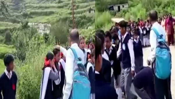 विदा होने पर फूट-फूटकर रोने लगे बच्चे, वीडियो वायरल