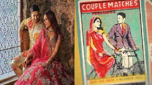 यूनिक है ऋचा और अली की शादी का कार्ड
