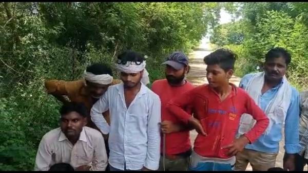 ग्रामीणों ने मचाया शोर तो भाग गया अजगर ग्रामीणों ने मचाया शोर तो भाग गया अजगर