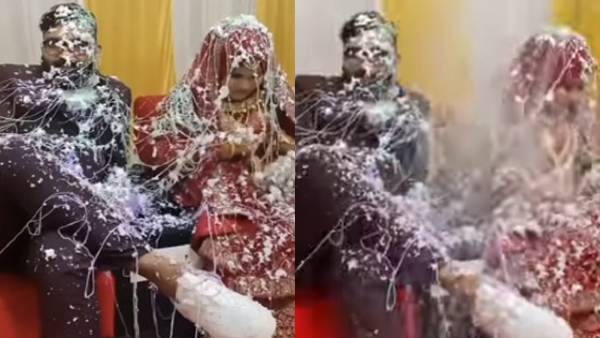 नववाहित जोड़े के साथ कुछ घटिया मजाक