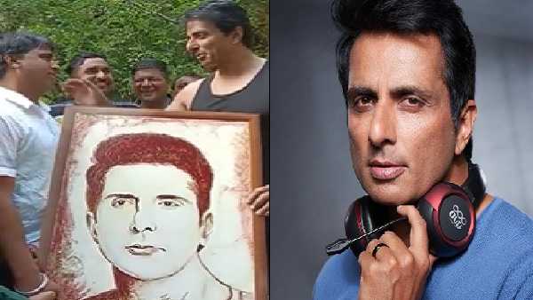 फैन ने सोनू के लिए बनाई खून से पेंटिंग