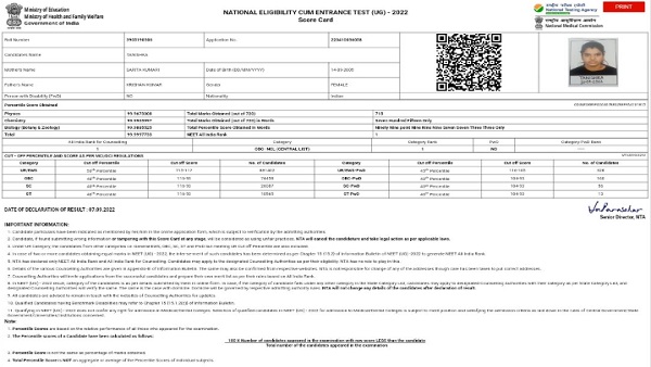 तनिष्का की मार्कशीट हुई वायरल 