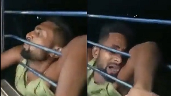 चलती ट्रेन में चोर का पकड़ा हाथ