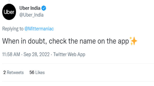उबर ने बताया कि भईया और अंकल की जगह क्या बोलें