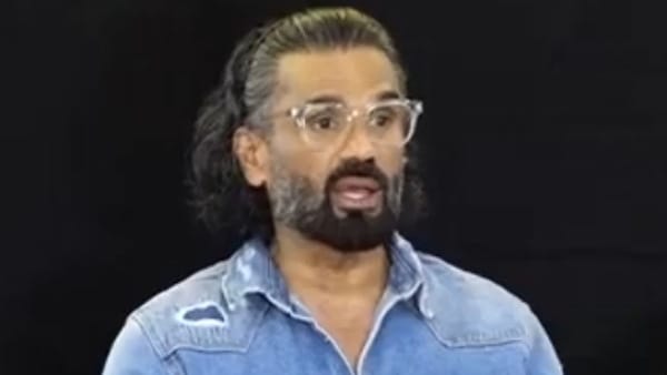 एड शूट के लिए इंदौर आए हैं शेट्टी 