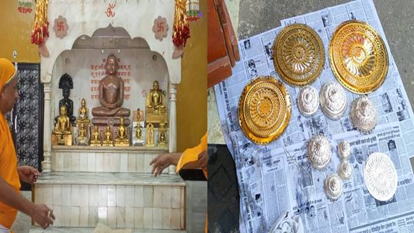 दीपावली की रात जैन मंदिर में हुई थी चोरी
