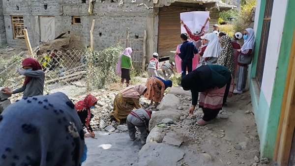 टर्तुक में क्लीन इंडिया मुहिम टर्तुक में क्लीन इंडिया मुहिम