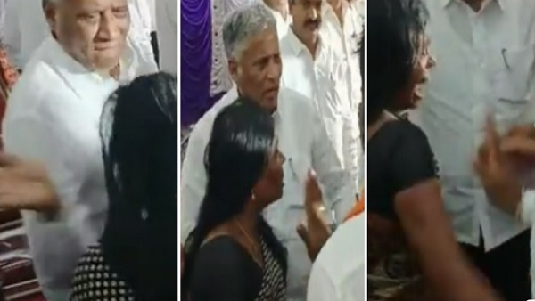 गुस्से में दिखे मंत्री ने थप्पड़ मार दिया