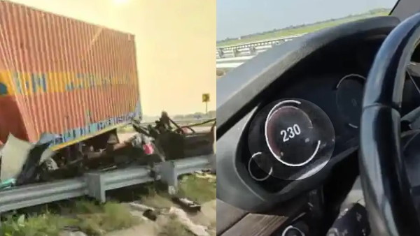 purvanchal expressway bmw accident facebook live viral video, anand kumar purvanchal expressway bmw accident facebook live viral video, anand kumar