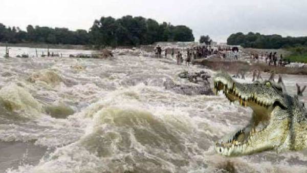 बागमती नदी को पार करने की लगी शर्त