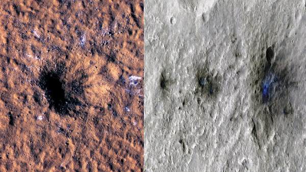 मंगल से Asteroids की टक्कर क्रेटर्स की वजह