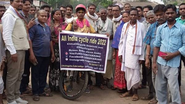 26 मार्च को की थी साइकिल यात्रा की शुरुआत 26 मार्च को की थी साइकिल यात्रा की शुरुआत