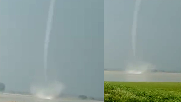 3 मिनट बाद आकाश में समा गया पानी